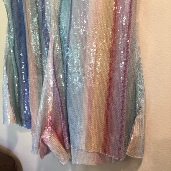 FARM Rio Rainbow Romper Music Festival/Eras Tour/Pride/Hippie/Boho size L - Picture 3 of 14